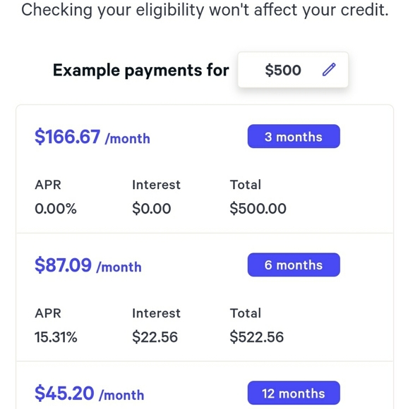 AFFIRM:  BUY NOW PAY LATER - Picture 6 of 8